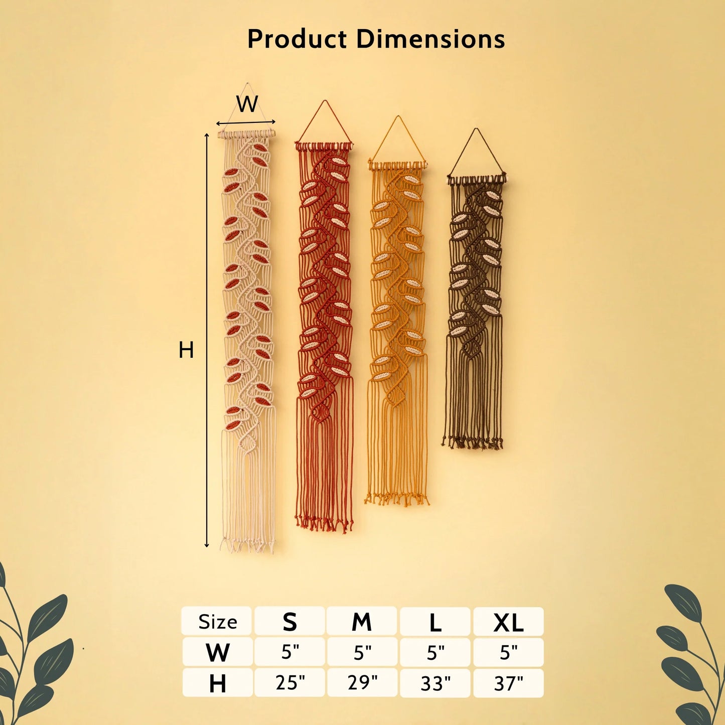 Vesta Earth Macrame Wall Hangings