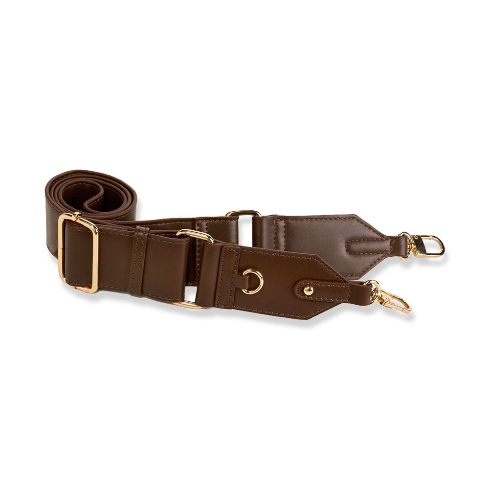 Brown Mocha Vegan Leather HydroBag® with Strap Bundle- Oprah's Favorite Things