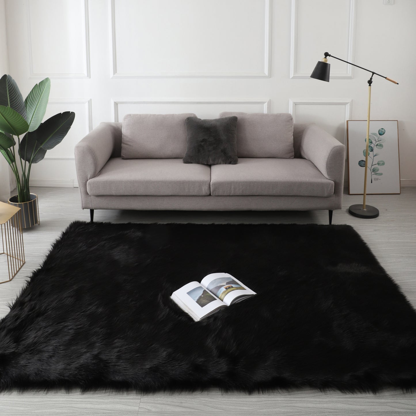 "Cozy Collection" Ultra Soft Fluffy Faux Fur Sheepskin Area Rug