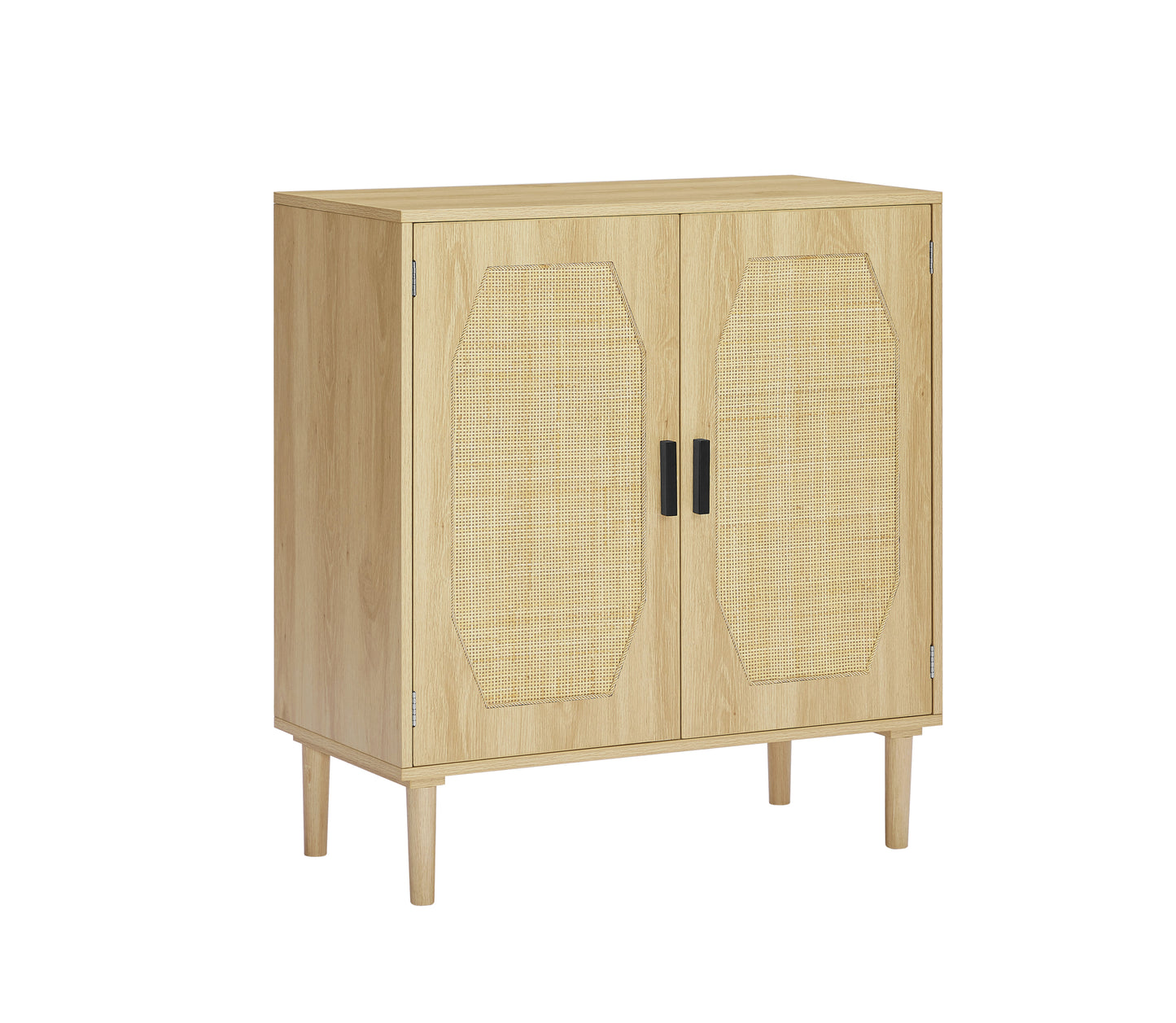 Kitchen storage cabinets with rattan decorative doors, buffets, wine cabinets, dining rooms, hallways, cabinet console tables, Natural, 31.5''W X 15.8''D X 34.6"H.