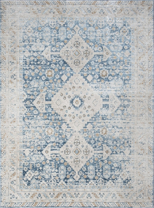 Noble GC_GEN7003 Blue 7 ft. 10 in. x 10 ft. 3 in. Area Rug