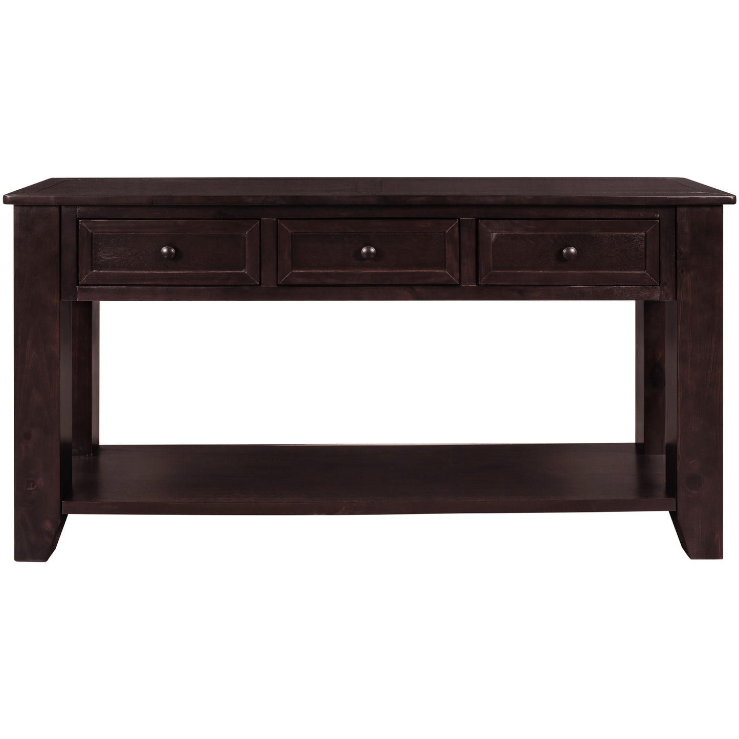 U_STYLE 55'' Modern Console Table Sofa Table for Living Room with 3 Drawers and 1 Shelf (As Same As WF299185AAP)