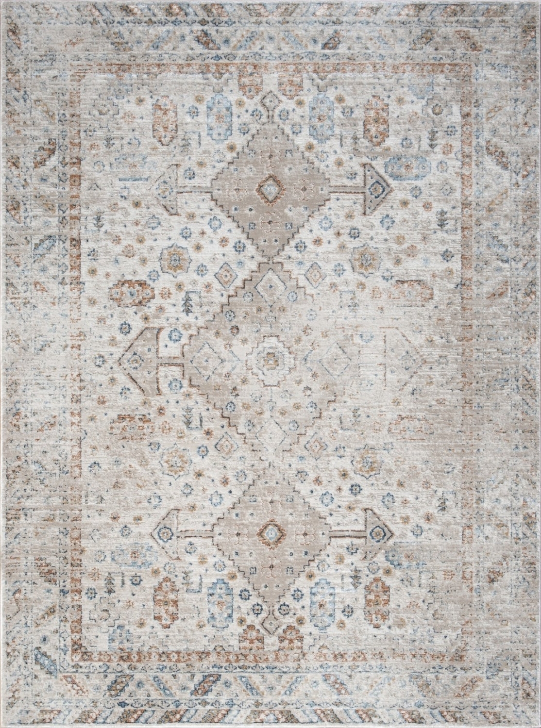 Noble GC_GEN7002 Ivory 7 ft. 10 in. x 10 ft. 3 in. Area Rug