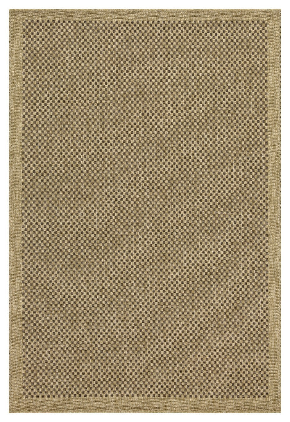 Earth GC_NTL1005 Jute/Mocha 2 ft. 7 in. x 7 ft. 3 in. Indoor/Outdoor Area Rug