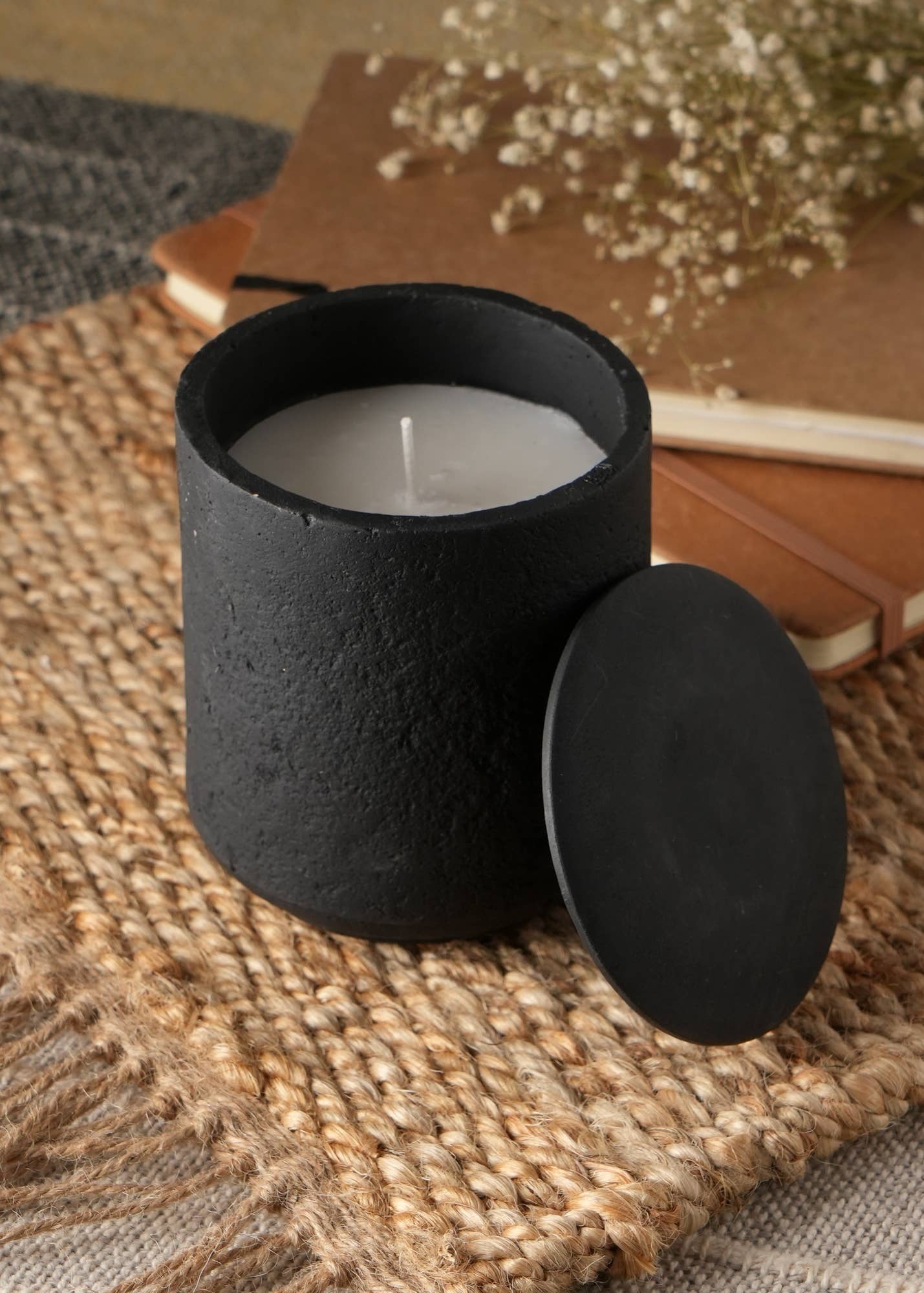 Jar Candle  Ecomix Wax Fill With Wooden Lid - Vanilla Lavender,  7oz