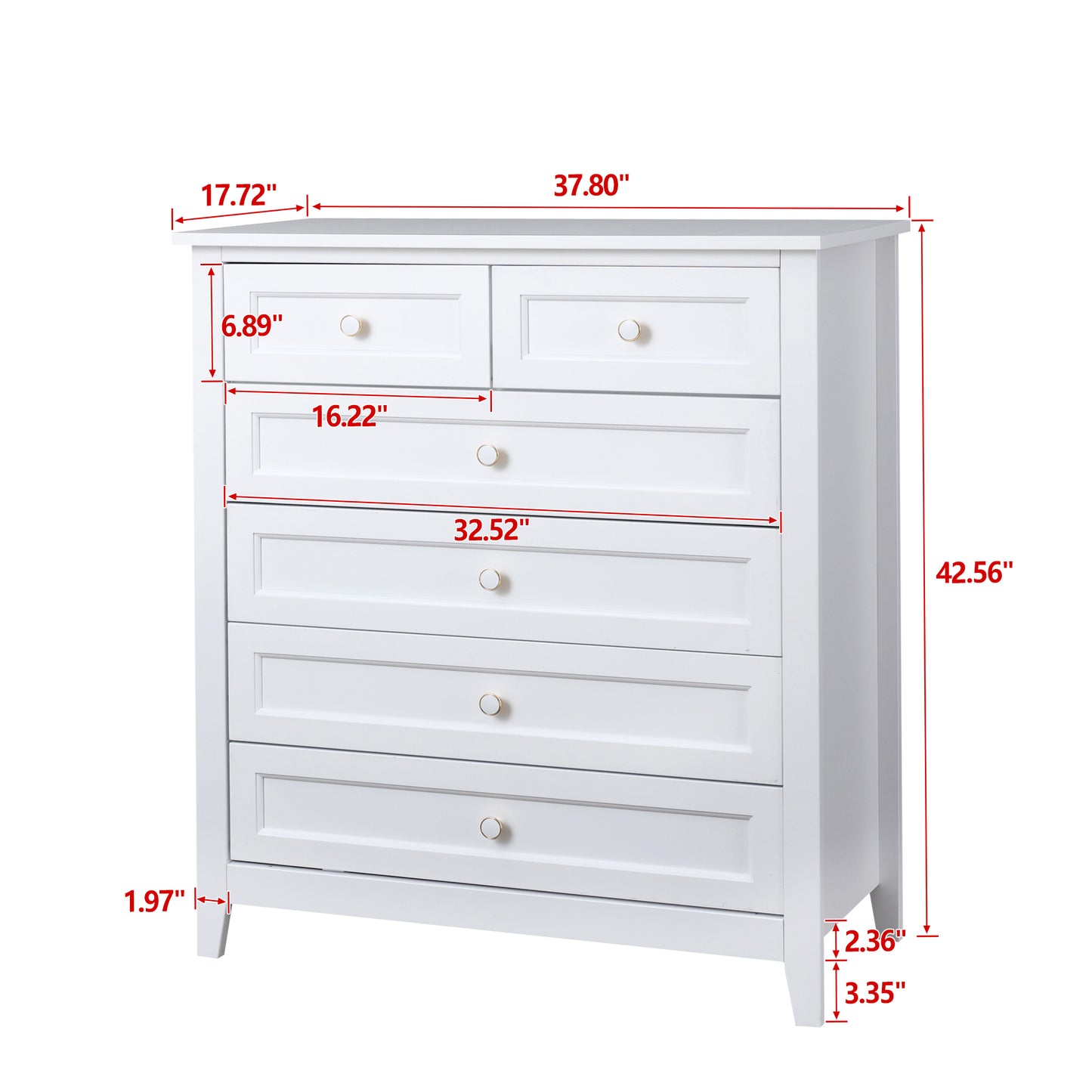 Solid Wood spray-painted drawer dresser bar,buffet tableware cabinet lockers buffet server console table lockers, retro round handle, applicable to the dining room, living room,kitchen corridor,white