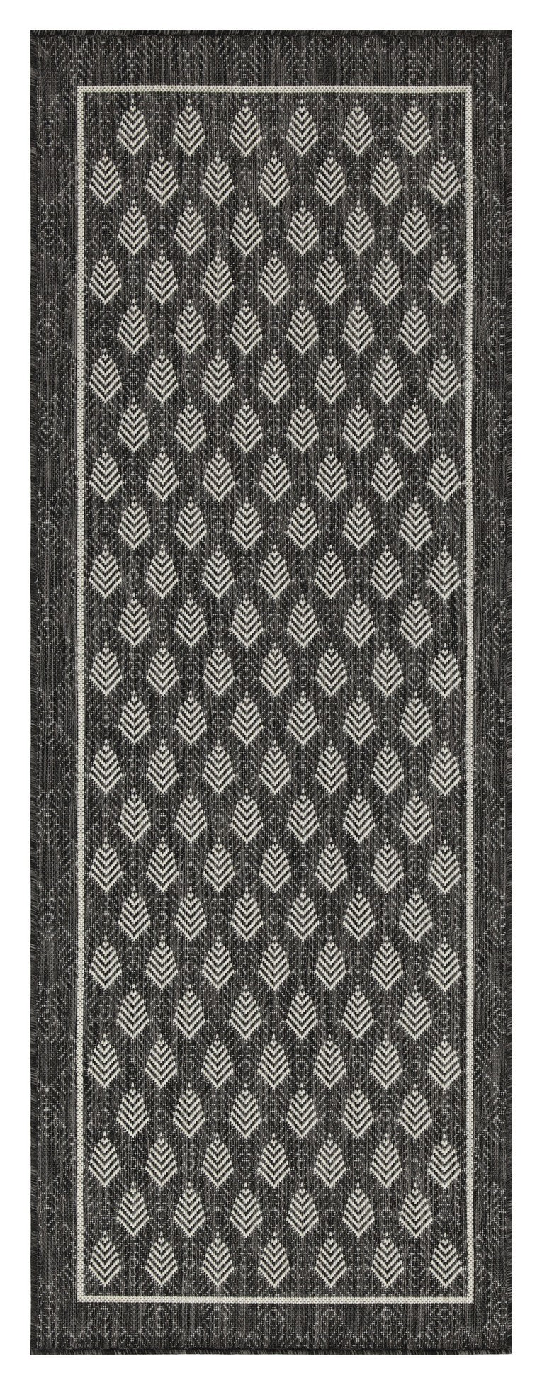 Sunshine GC_HAR2008 Anthracite 5 ft. 3 in. x 7 ft. 3 in. Indoor/Outdoor Area Rug