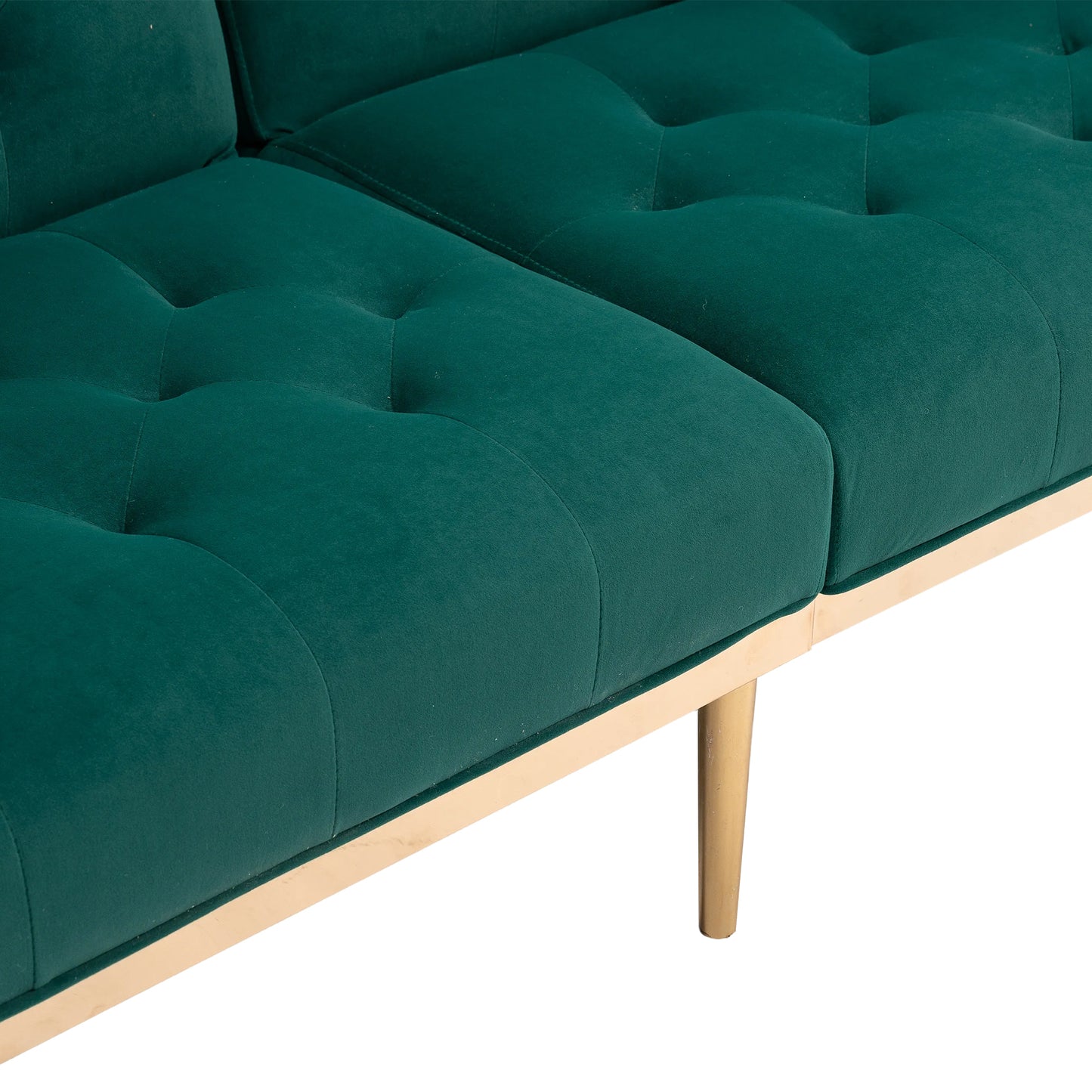 COOLMORE  Velvet  Sofa , Accent sofa .loveseat sofa with metal  feet