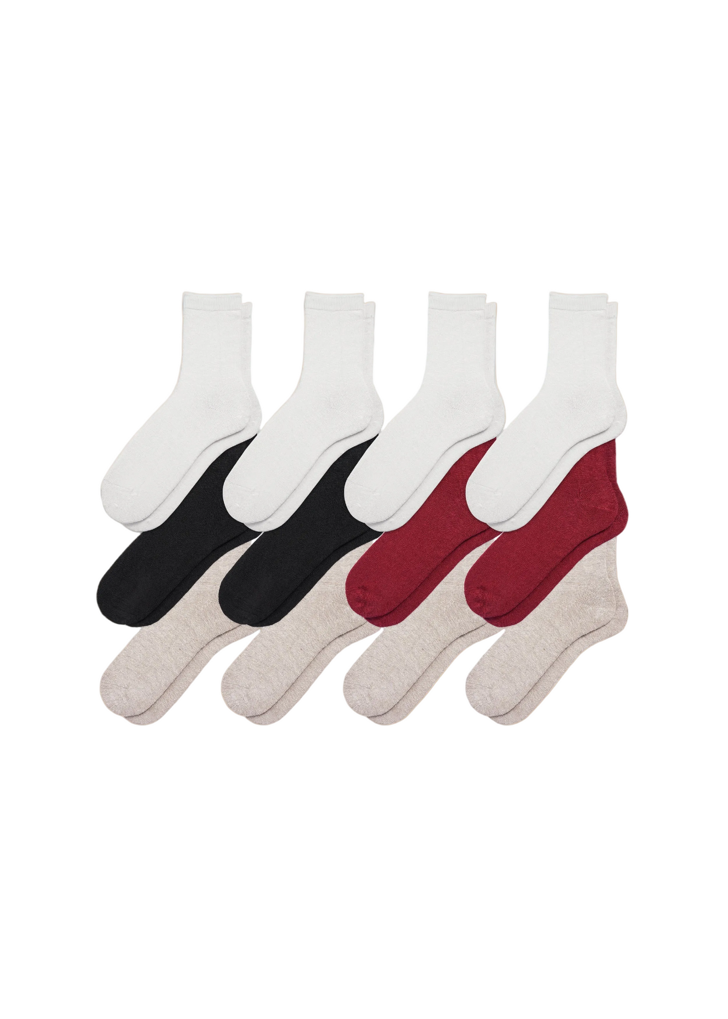 12-Pack Women's Hemp Crew Socks