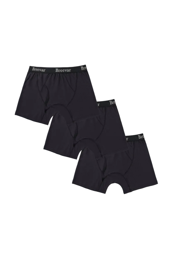 3-Pack Men's Mesh Performance Quick Dry Boxer Briefs