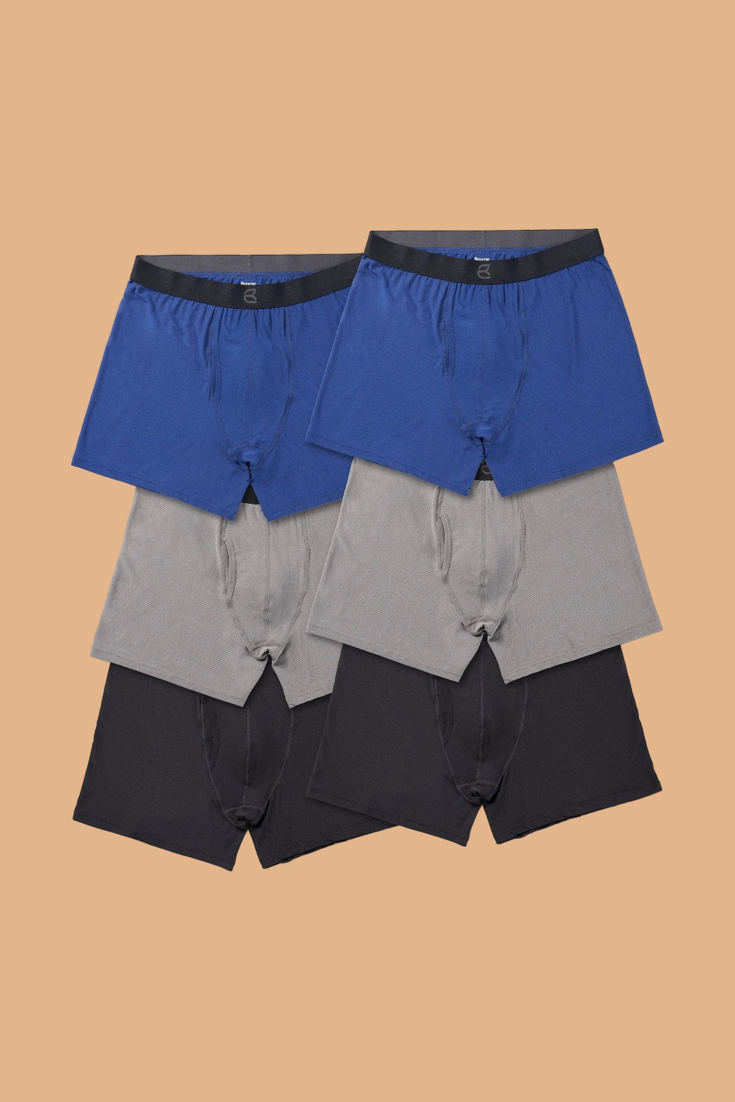 6-Pack Men's Mesh Modal All-Day 2nd Skin Boxer Brief