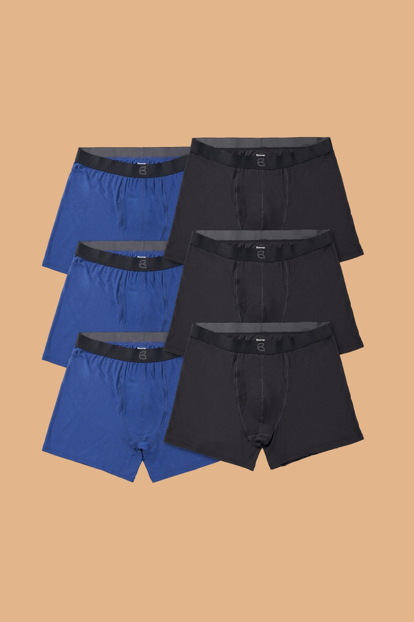 6-Pack Men's Mesh Modal All-Day 2nd Skin Boxer Brief