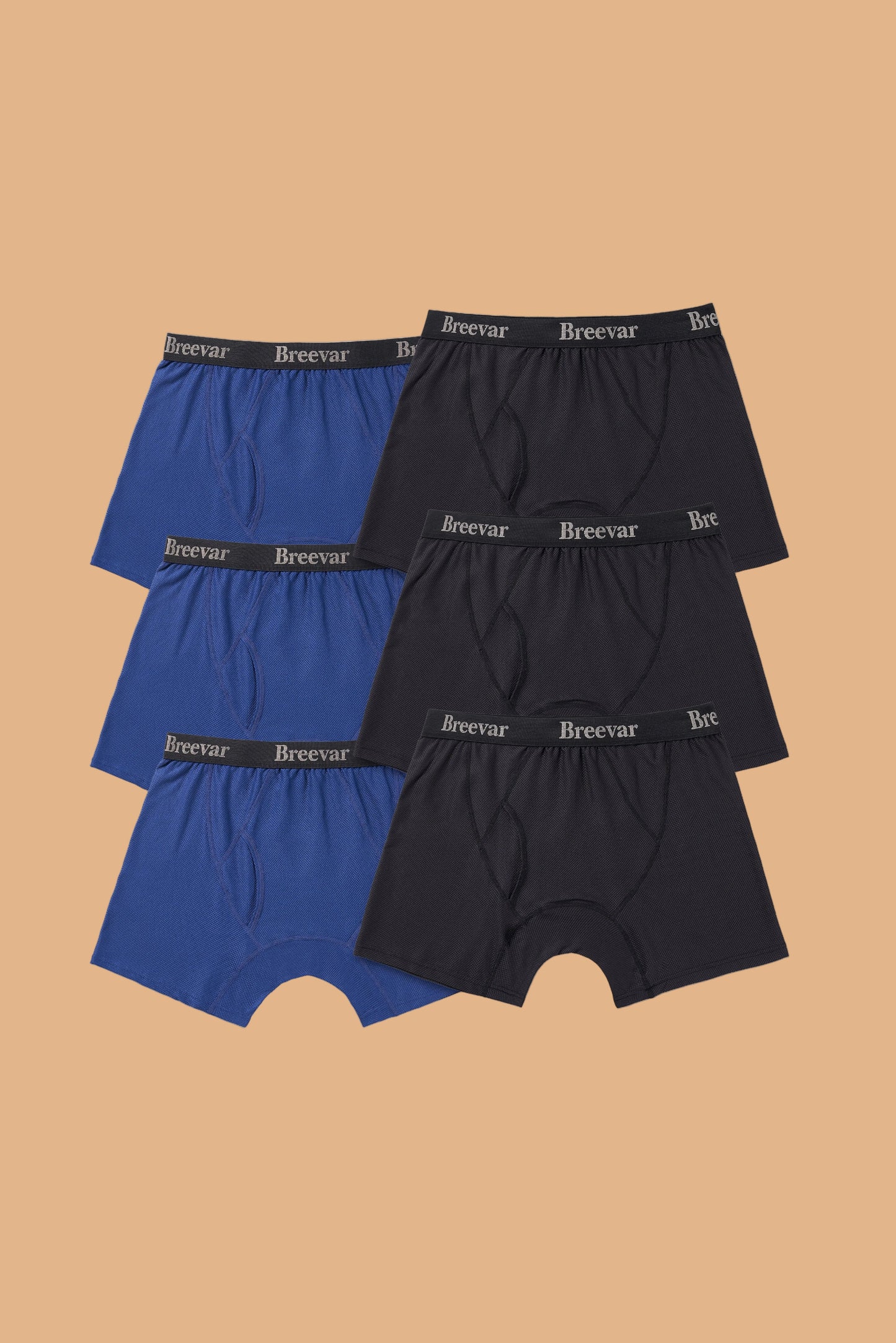 6-Pack Men's Mesh Performance Quick Dry Boxer Brief