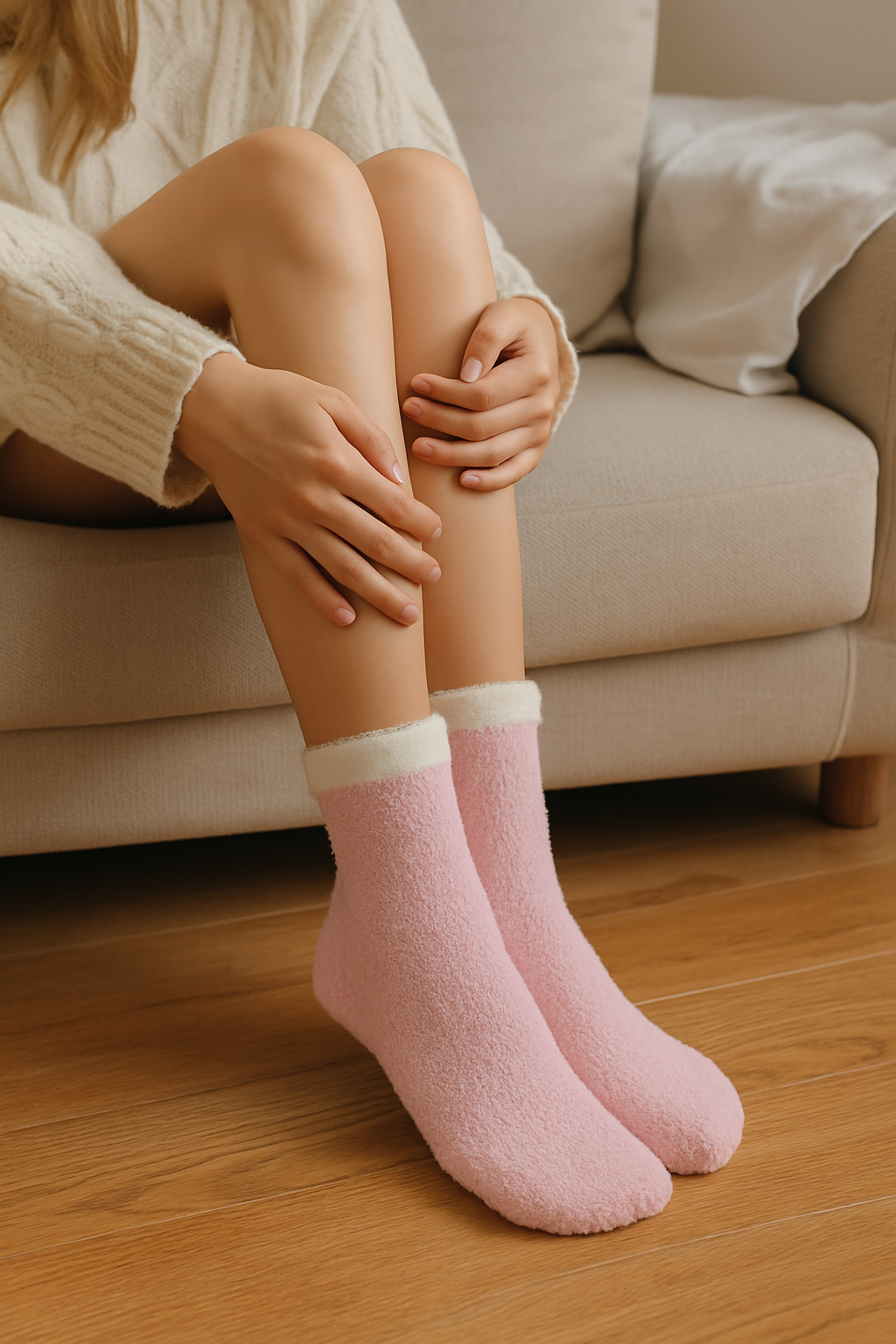 6-Pack Women’s Fluffy Fuzzy Slipper Socks