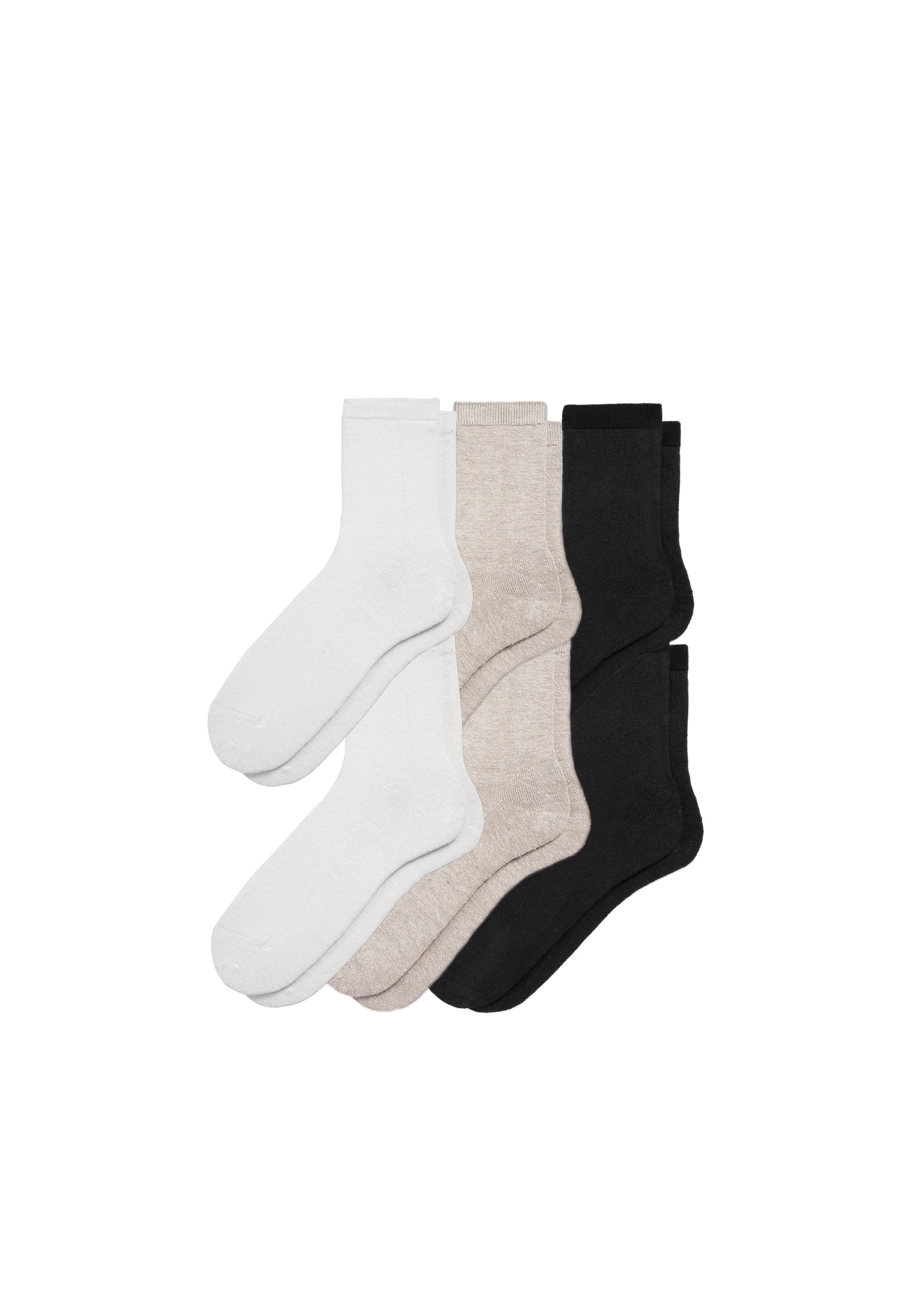 6-Pack Women's Hemp Crew Socks