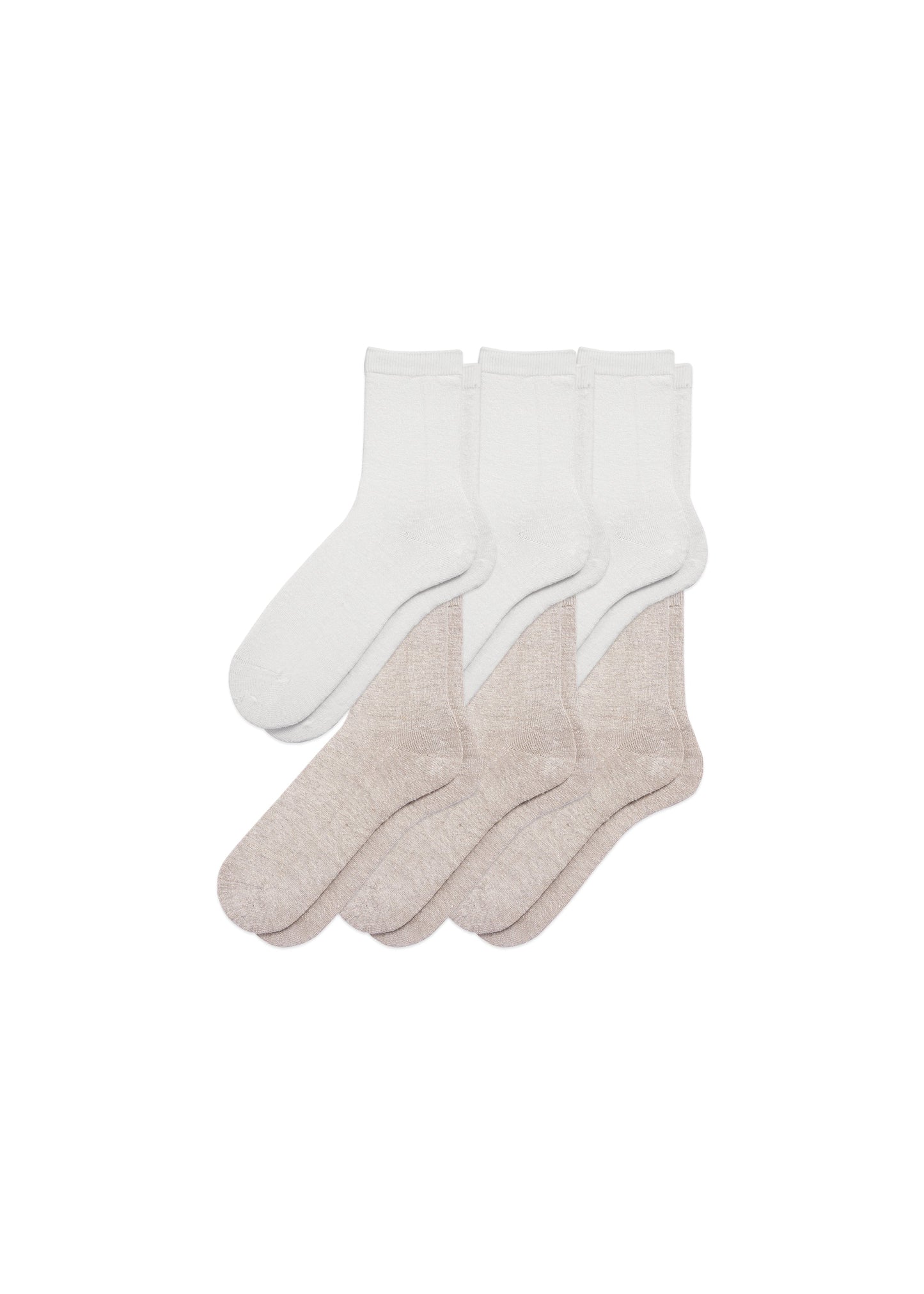 6-Pack Women's Hemp Crew Socks