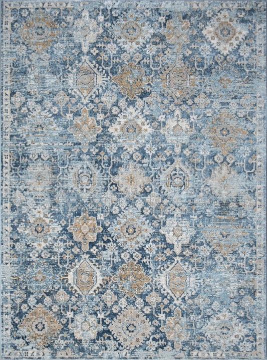 Noble GC_GEN7005 Blue 7 ft. 10 in. x 10 ft. 3 in. Area Rug