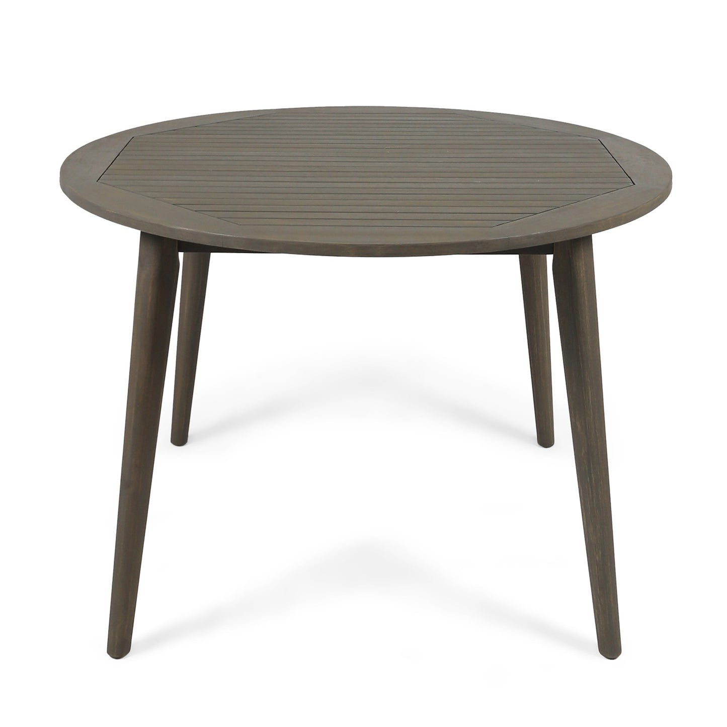 STAMFORD 47 Outdoor Dining Table Modern Design Grey Acacia Wood 47.25 inches