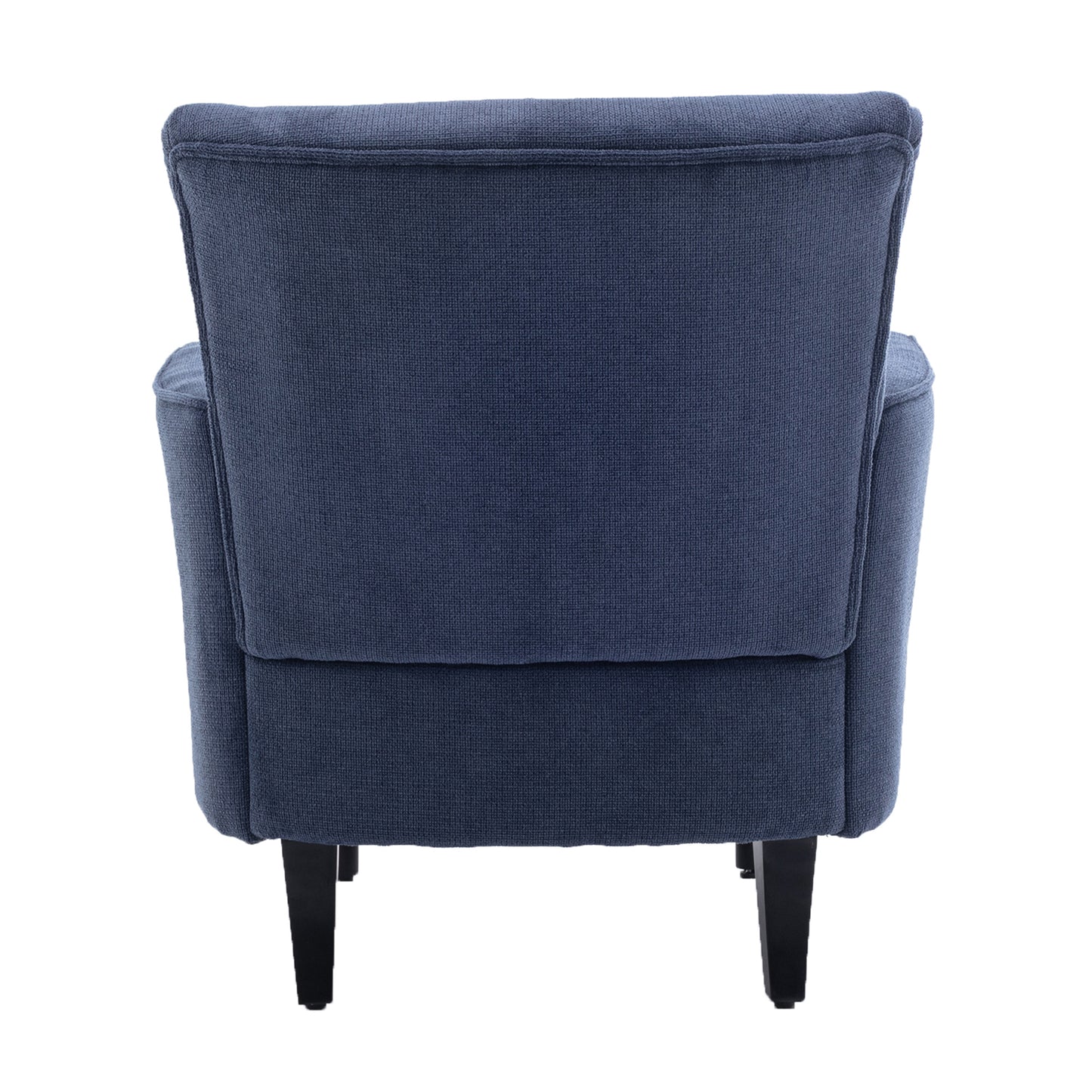 Armchair Modern Accent Sofa Chair with Linen surface,Leisure Chair with solid wood feet for living room bedroom Studio,Blue