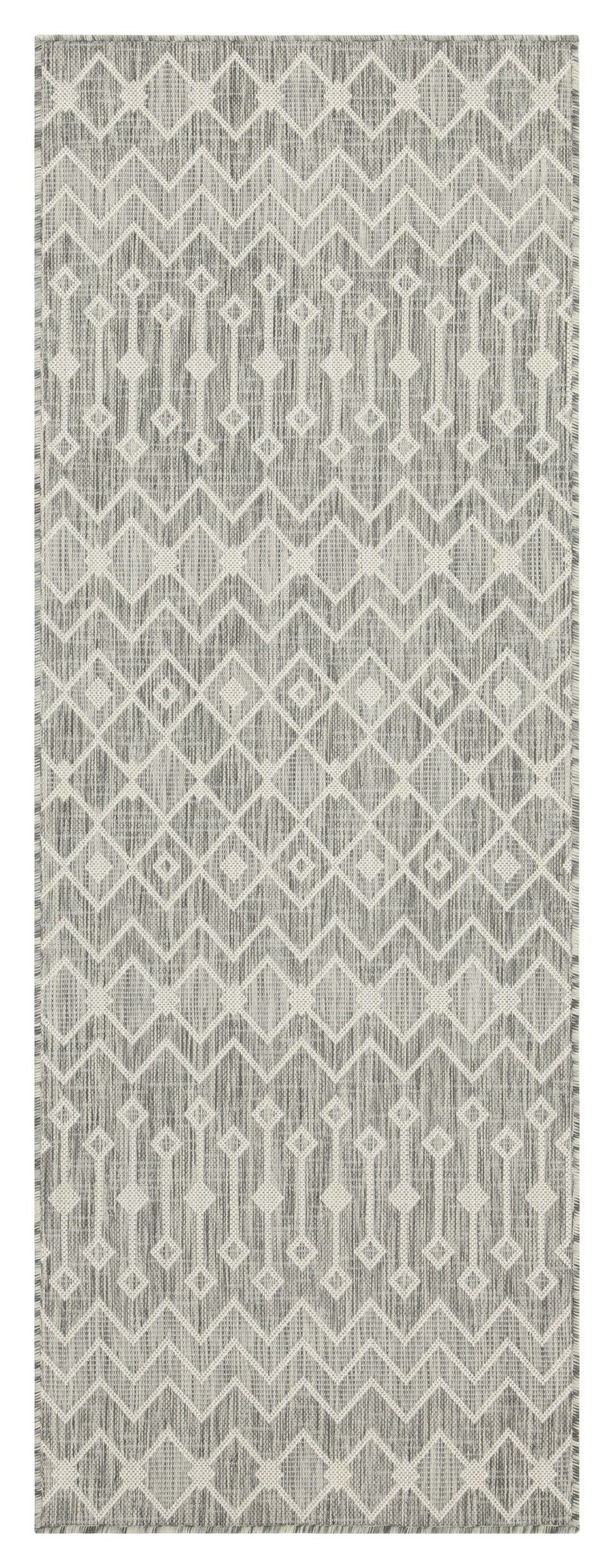 Sunshine GC_HAR2021 Silver 5 ft. 3 in. x 7 ft. 3 in. Indoor/Outdoor Area Rug