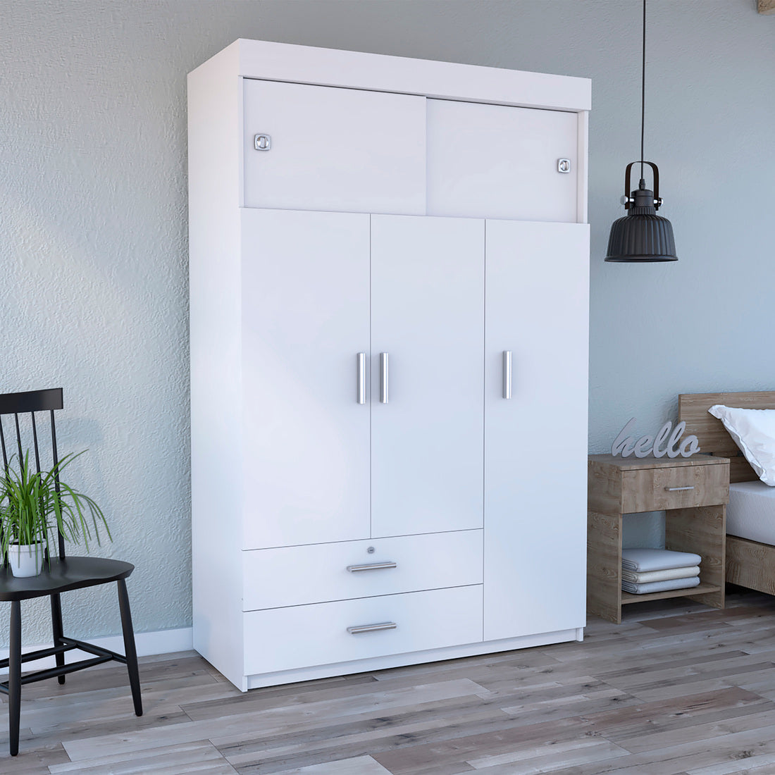 Armoire Chaplin, Bedroom, White