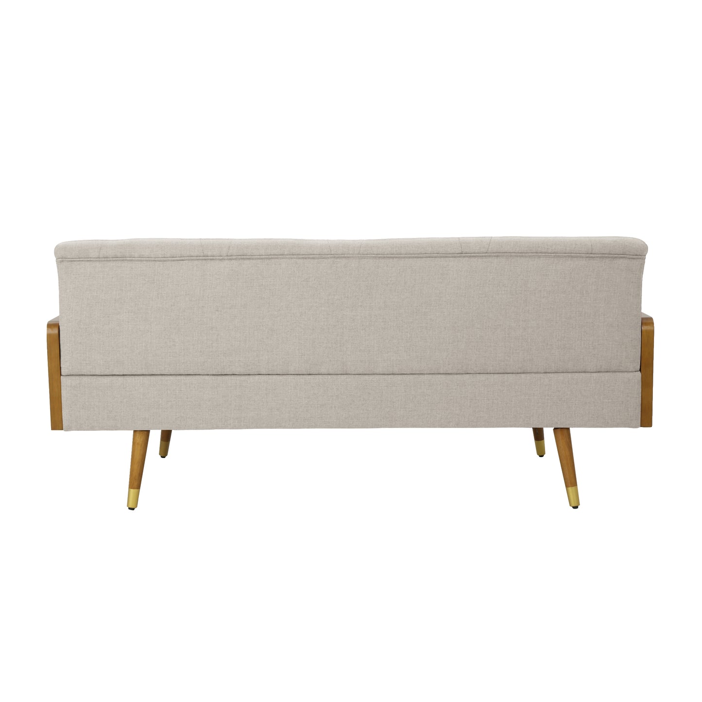 Aidan Mid Century Modern Tufted Fabric Sofa