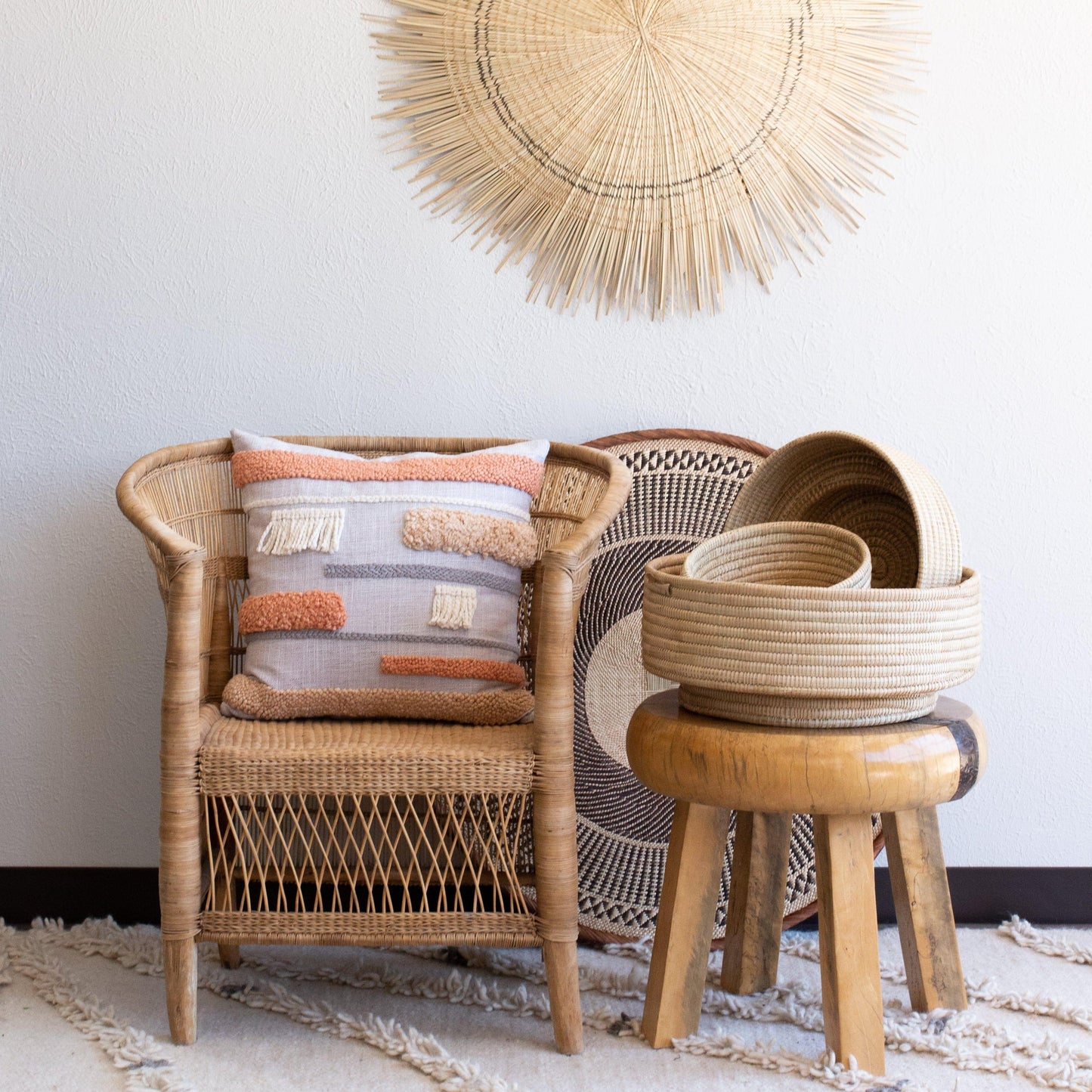 Natural Woven Dengu Basket
