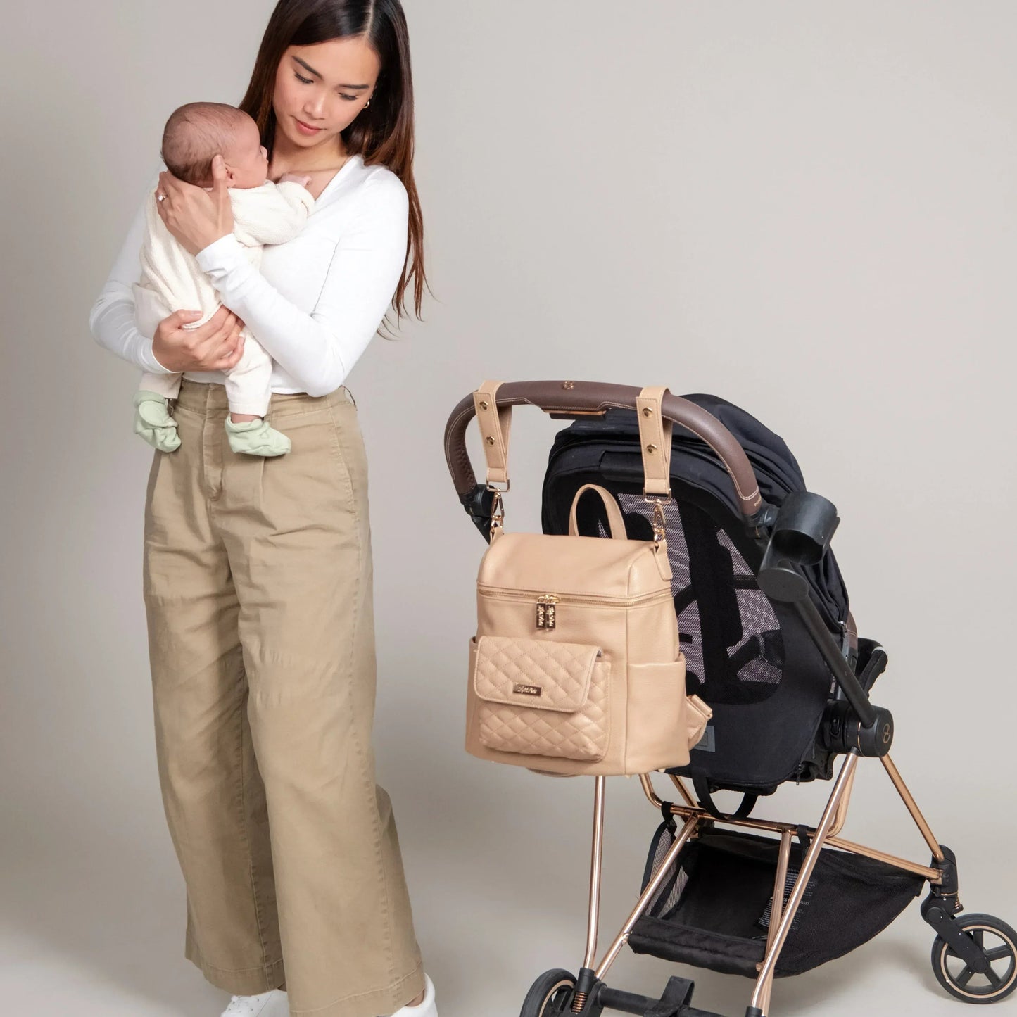 Petit Diaper Bag Latte Brown