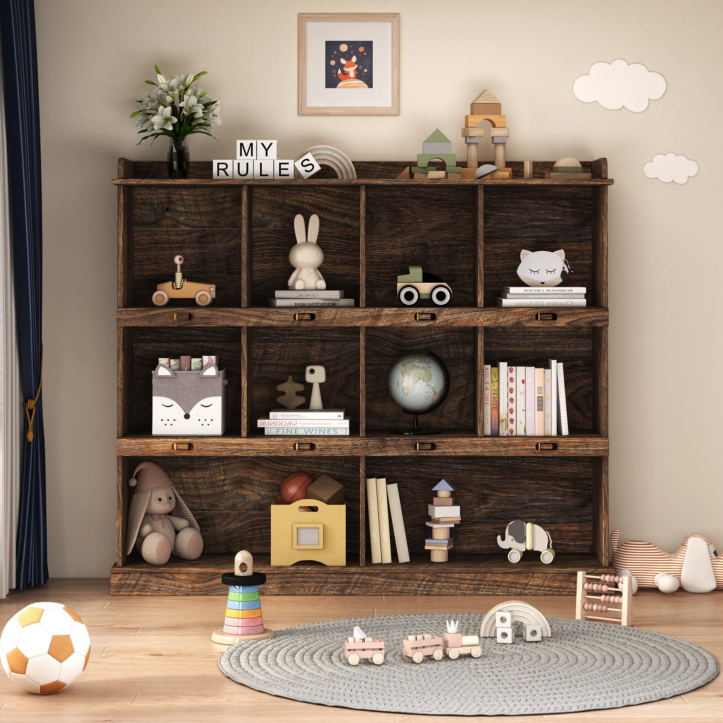 10-shelf Bookcase