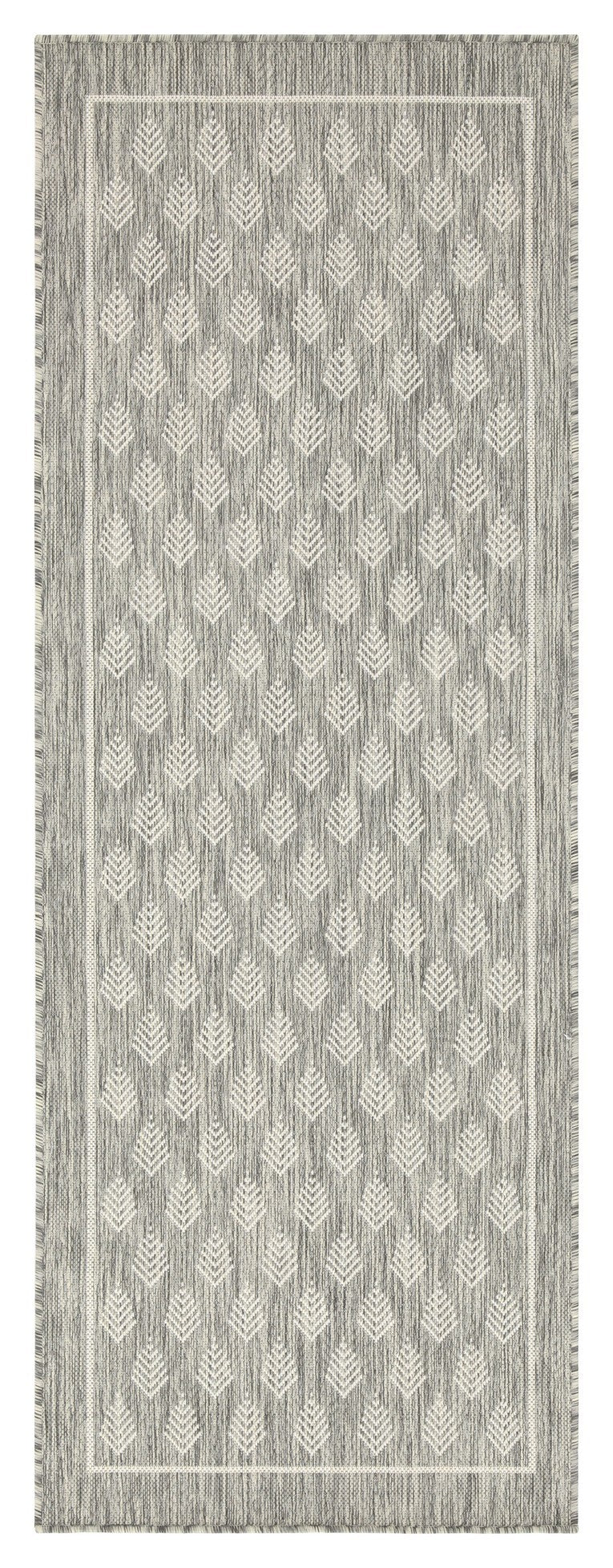 Sunshine GC_HAR2009 Silver 5 ft. 3 in. x 7 ft. 3 in. Indoor/Outdoor Area Rug