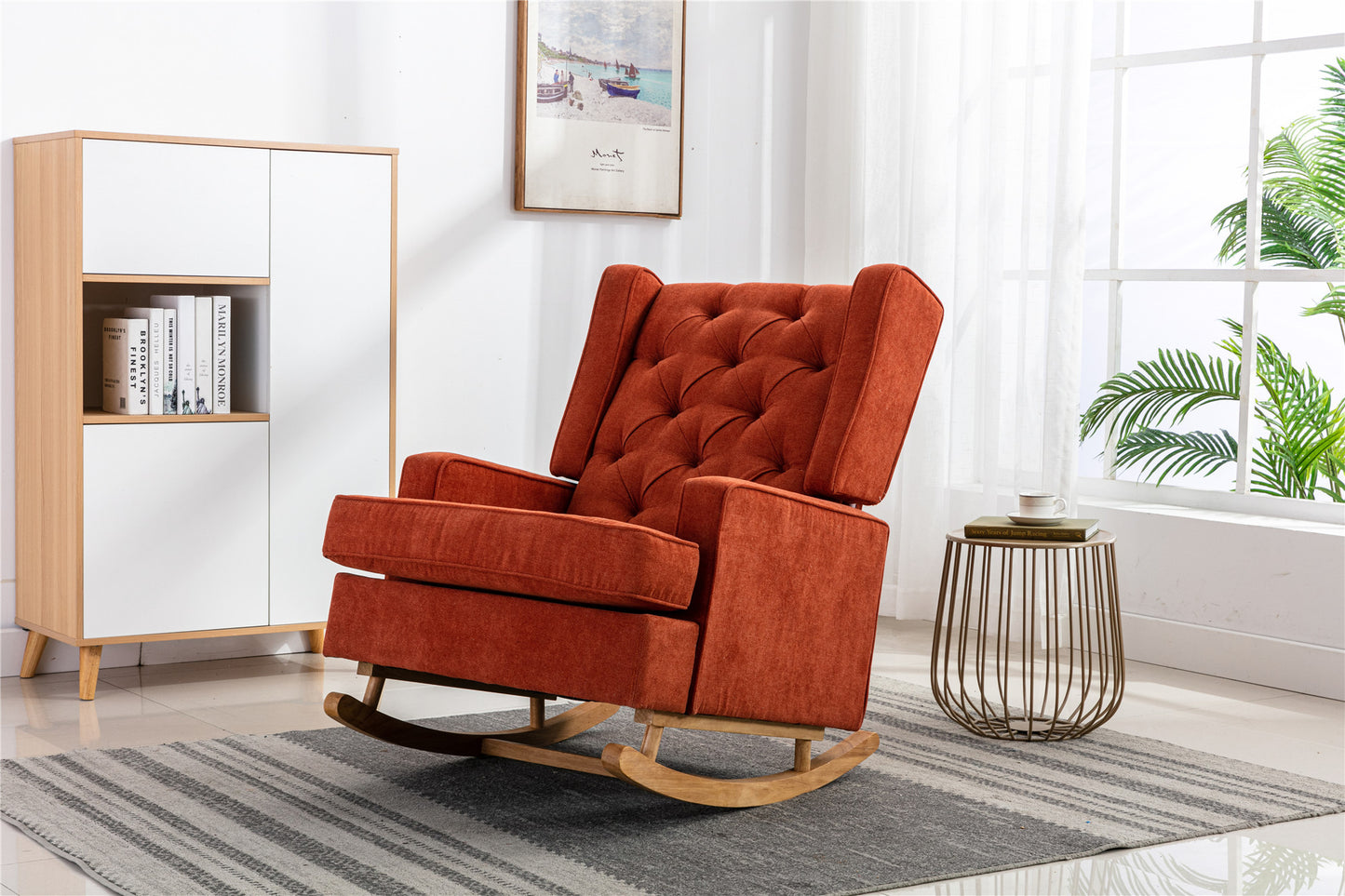 COOLMORE  living  room Comfortable  rocking chair  accent chair