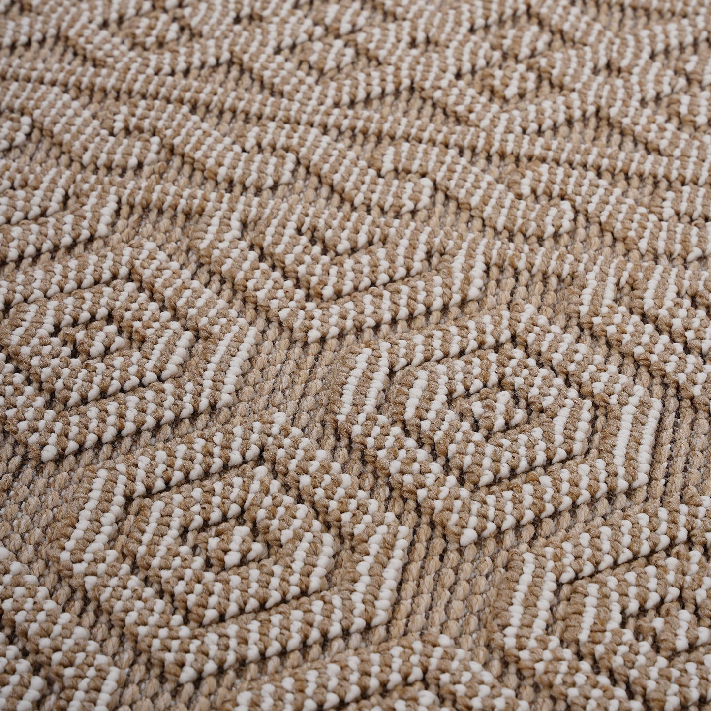 8X10 Mocha /Geometric Indoor/Outdoor Area Rug