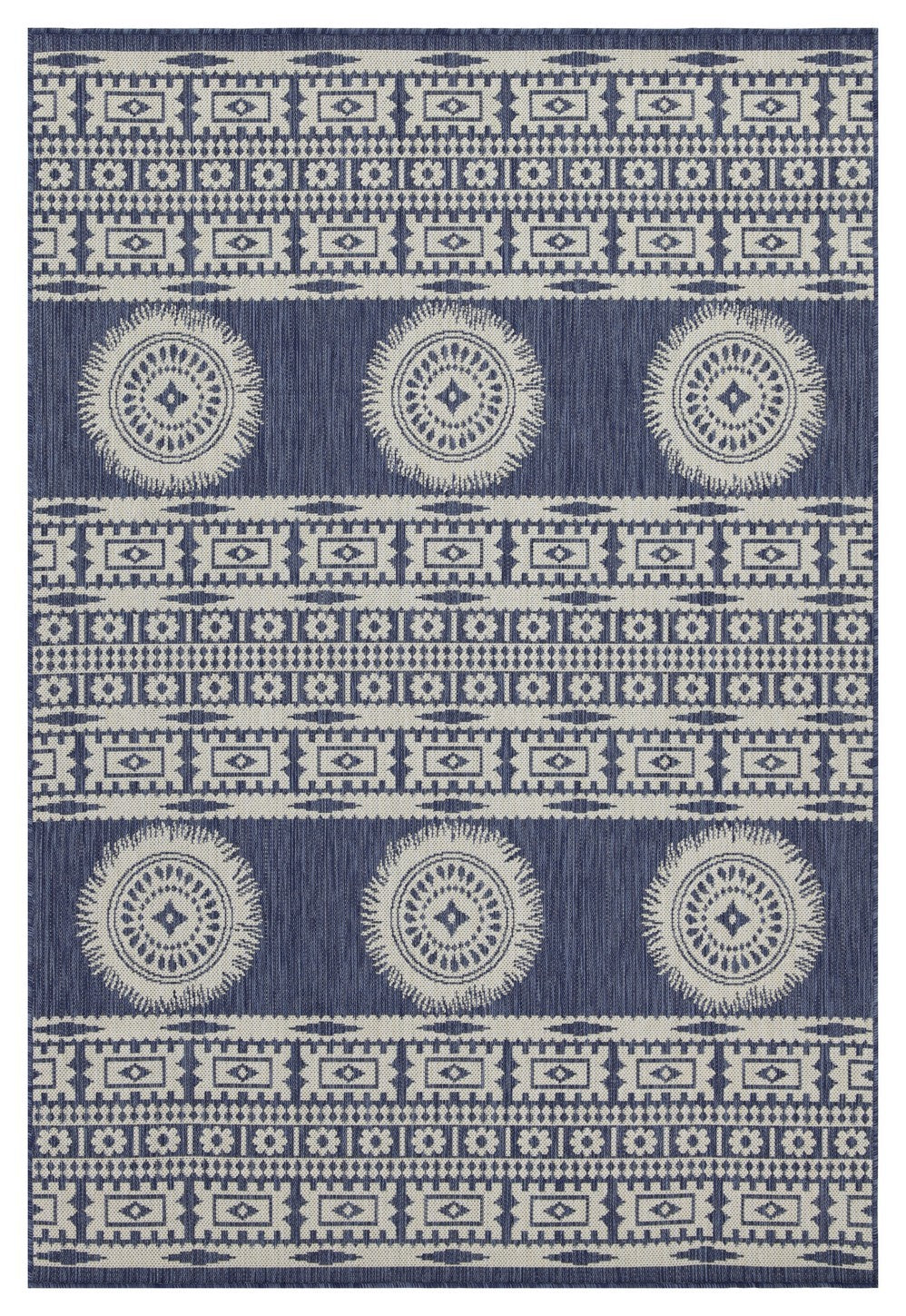 Sunshine GC_HAR2022 Blue 5 ft. 3 in. x 7 ft. 3 in. Indoor/Outdoor Area Rug