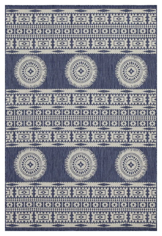 Sunshine GC_HAR2022 Blue 5 ft. 3 in. x 7 ft. 3 in. Indoor/Outdoor Area Rug