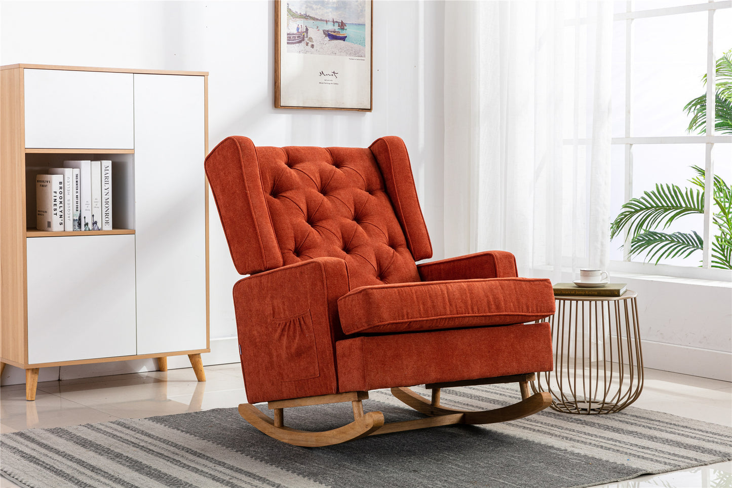 COOLMORE  living  room Comfortable  rocking chair  accent chair