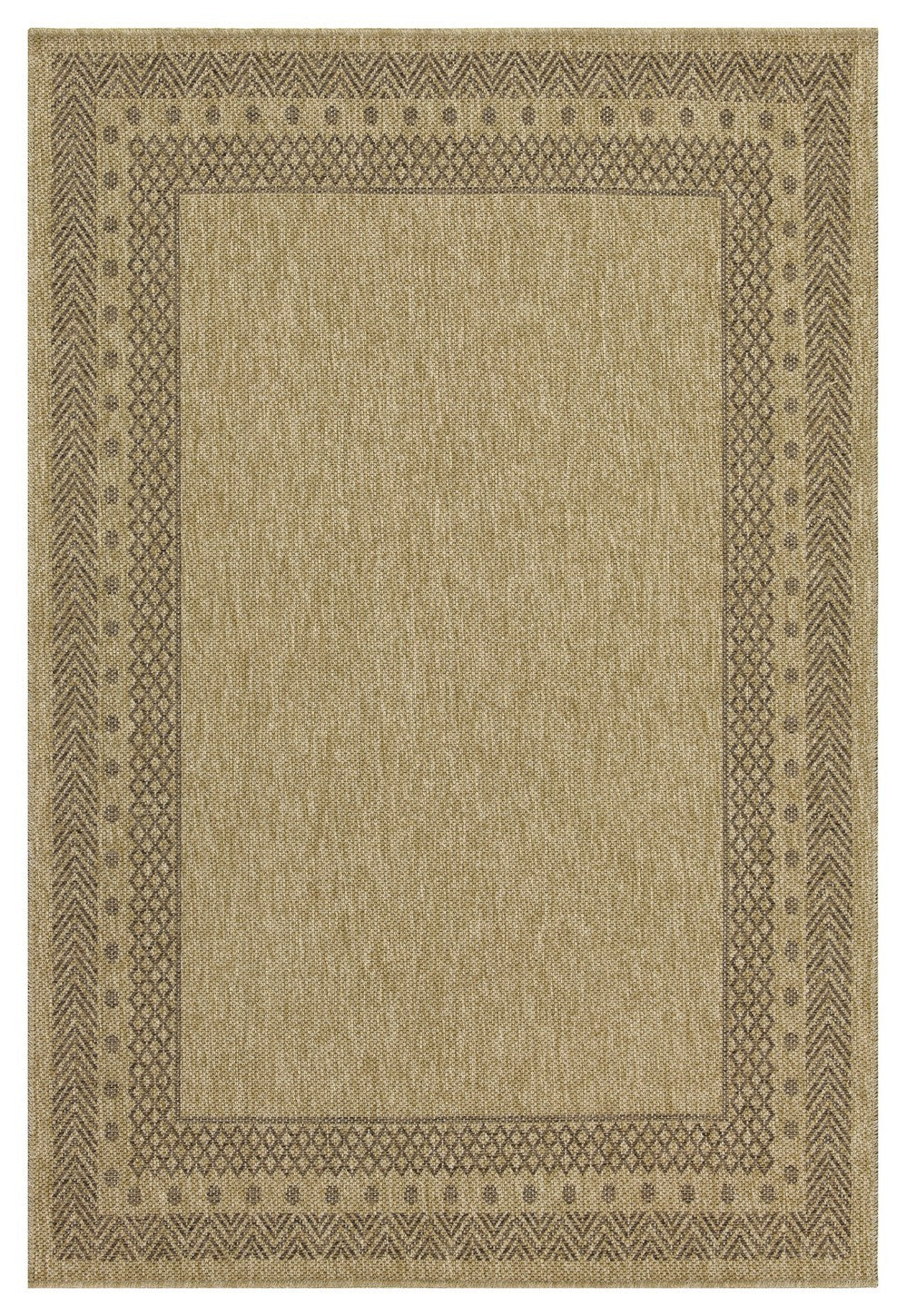 Earth GC_NTL1007 Jute/Mocha 2 ft. 7 in. x 7 ft. 3 in. Indoor/Outdoor Area Rug