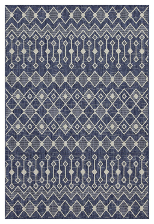 Sunshine GC_HAR2019 Blue 5 ft. 3 in. x 7 ft. 3 in. Indoor/Outdoor Area Rug