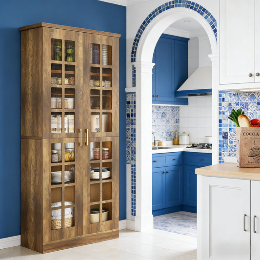 Tall Storage Cabinet,Spacious Kitchen Pantry,Kitchen Cupboard