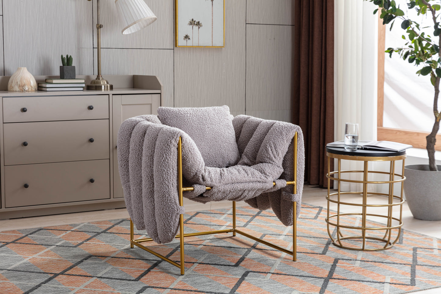 COOLMORE Accent Chair ,leisure single sofa with metal frame