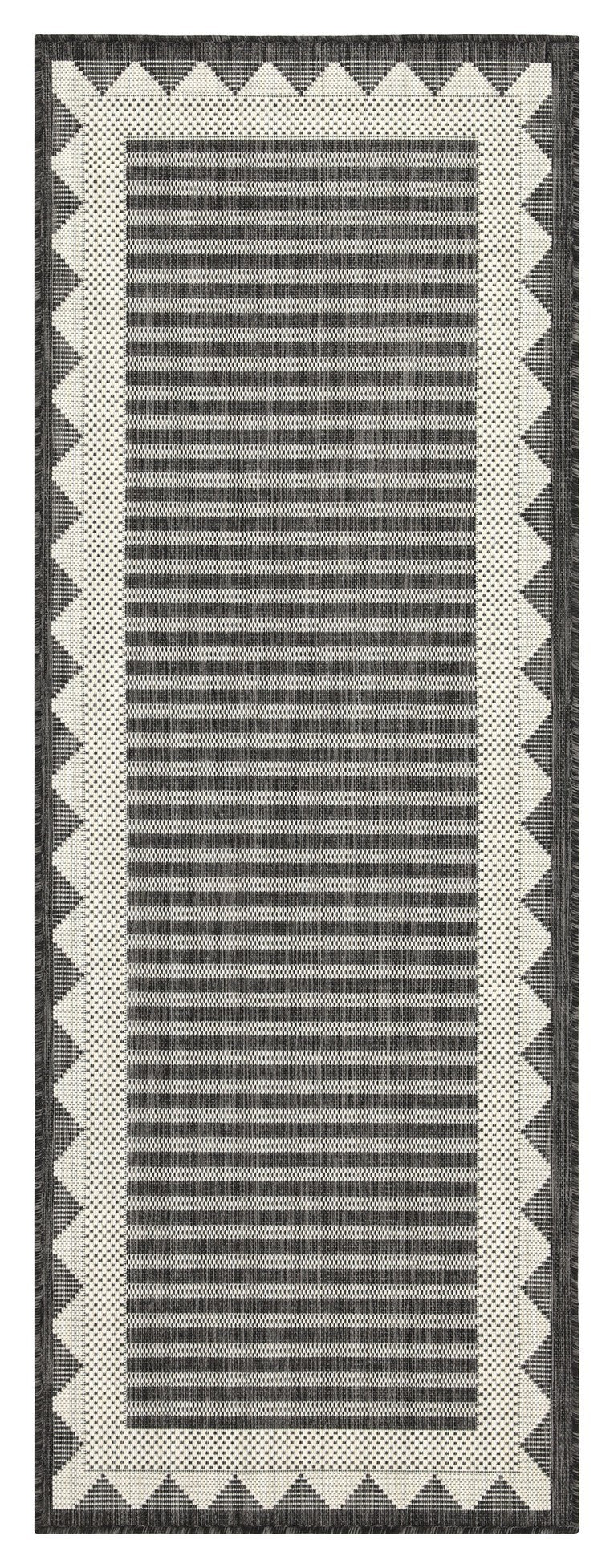 Sunshine GC_HAR2014 Anthracite 5 ft. 3 in. x 7 ft. 3 in. Indoor/Outdoor Area Rug