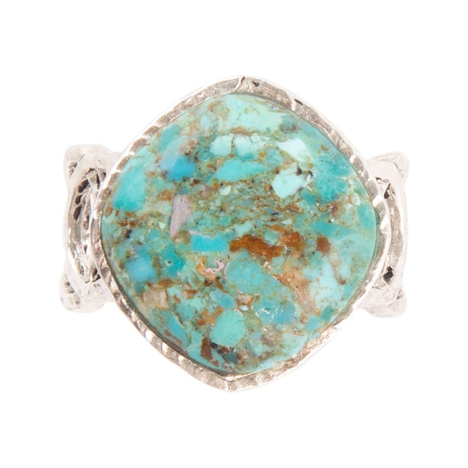 Hypnosis Blue Turquoise and Sterling Silver Ring