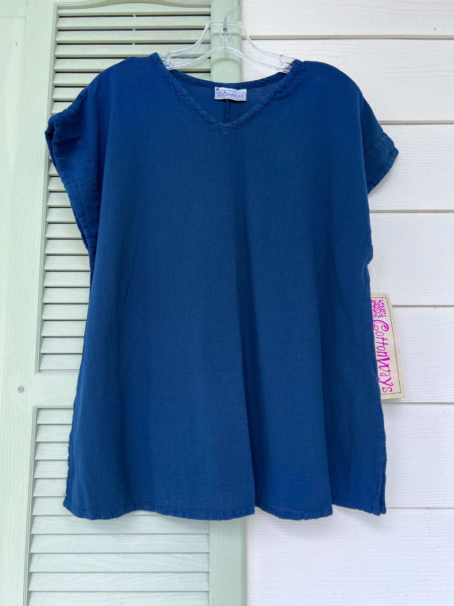 Carla 100% Cotton Gauze Top in OSFM Sale