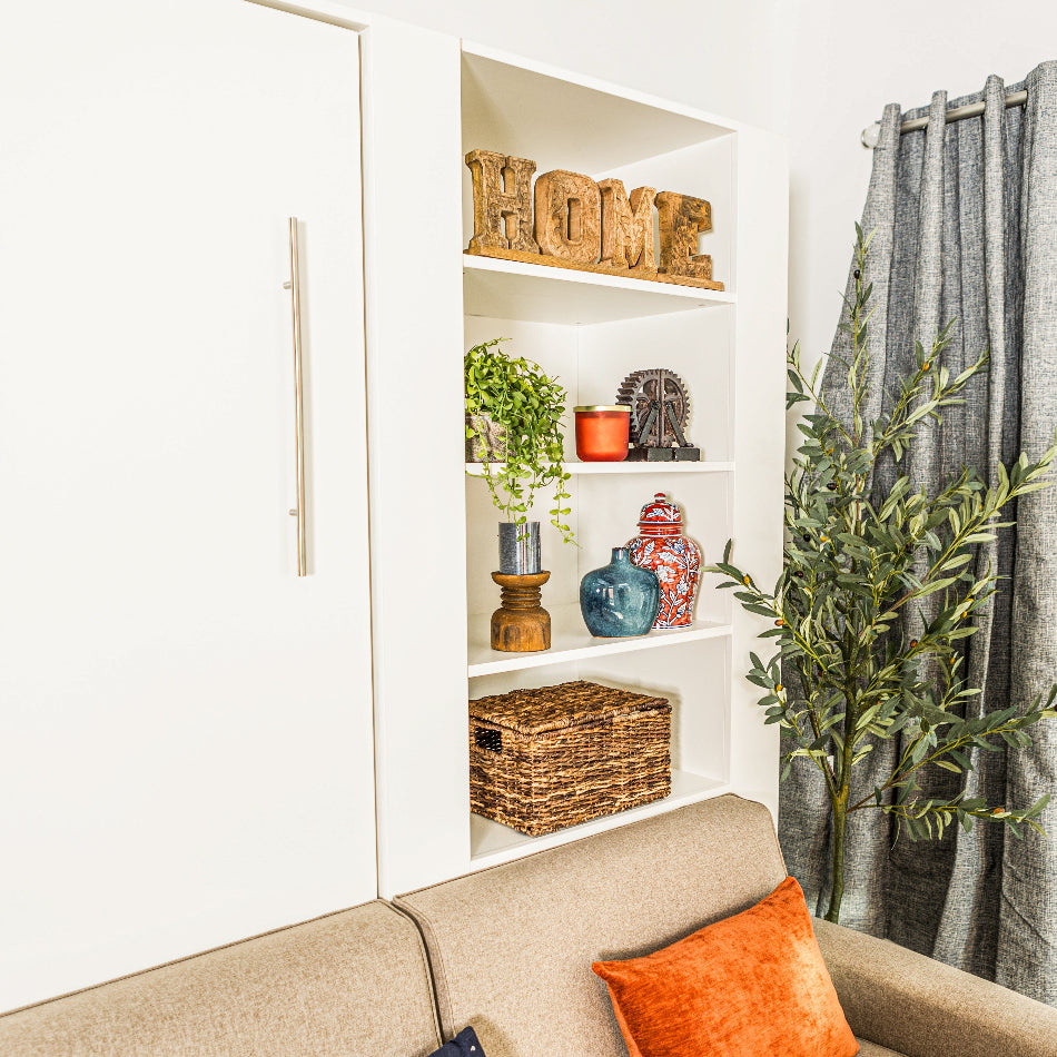 Wall Bed with Extended Sofa