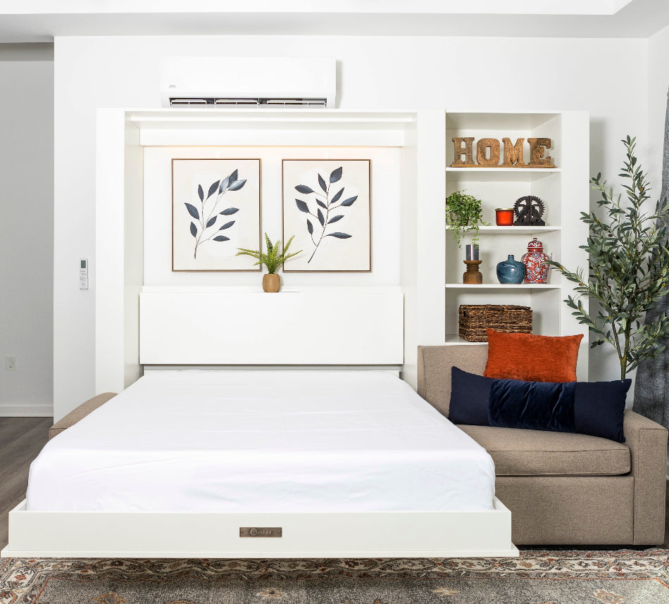 Wall Bed with Extended Sofa