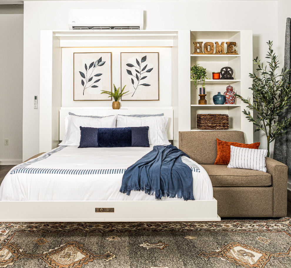 Wall Bed with Extended Sofa