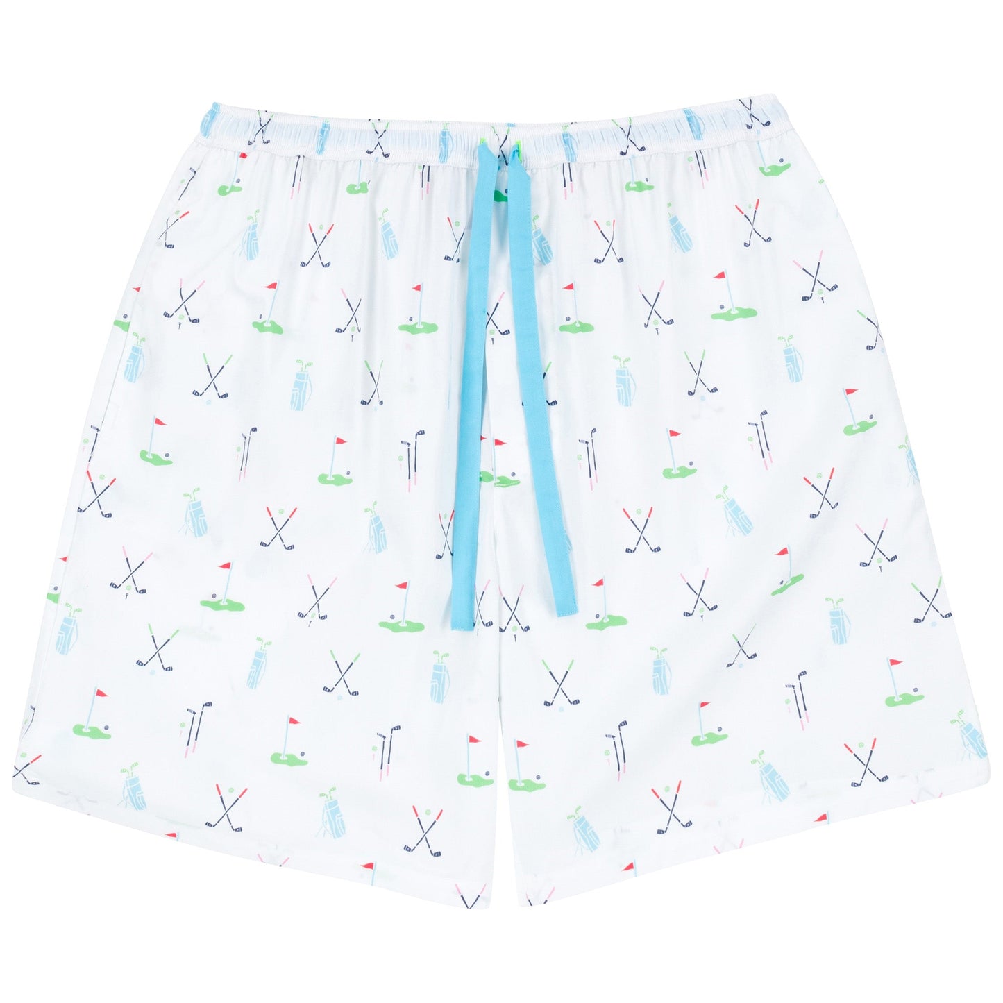 Men's Golf Sleep Shorts - Organic Cotton Poplin