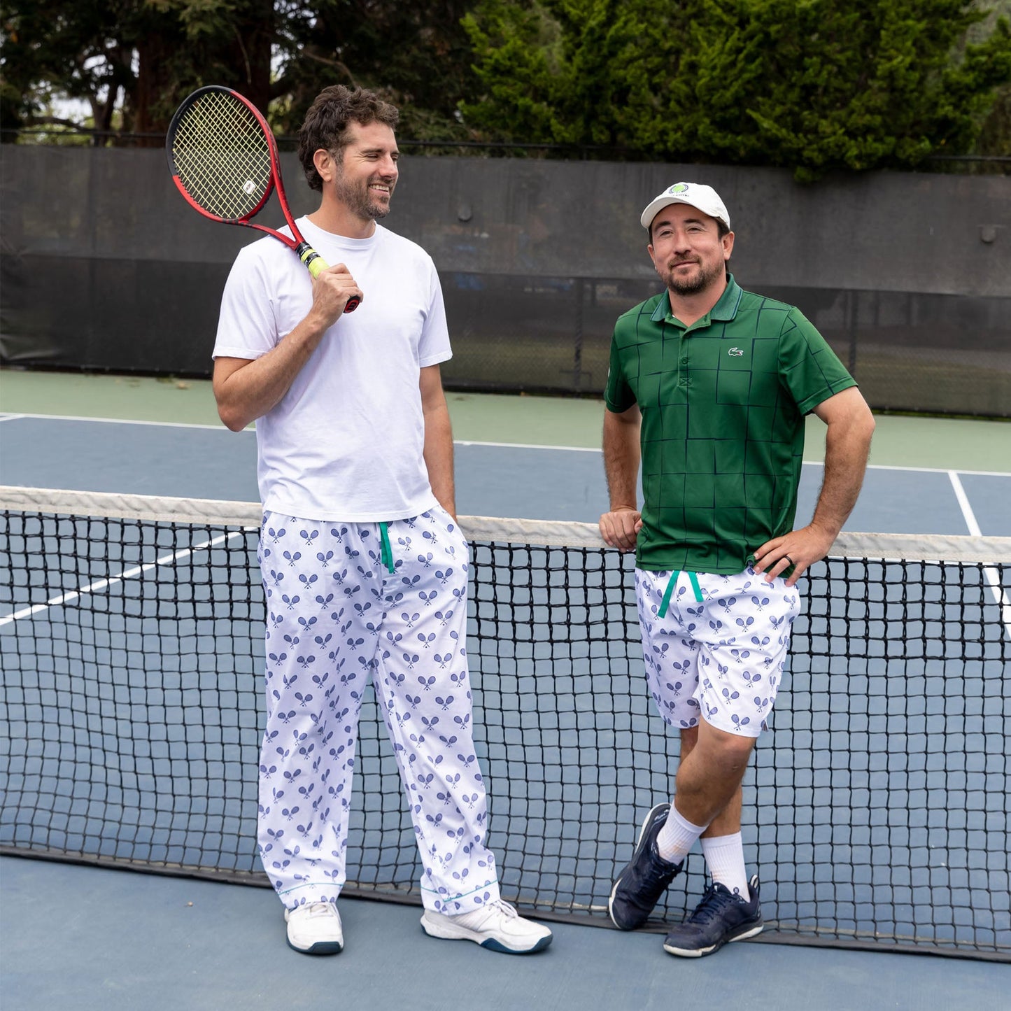 Men's Tennis Navy PJ Pants - Organic Cotton Poplin