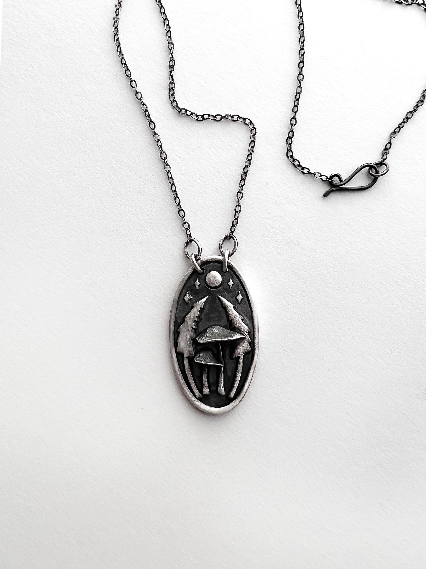 Mushrooms in the Forest Necklaces