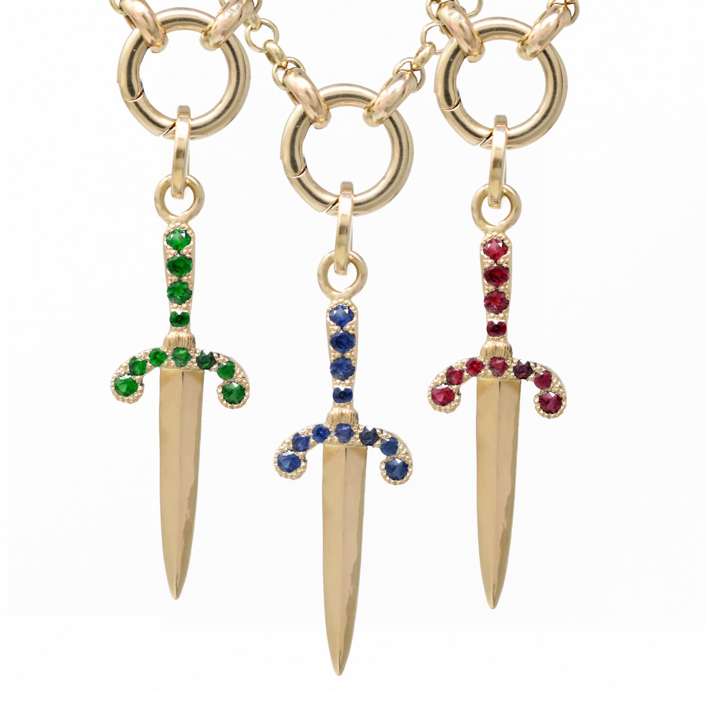 Pavé Parrying Dagger Pendant