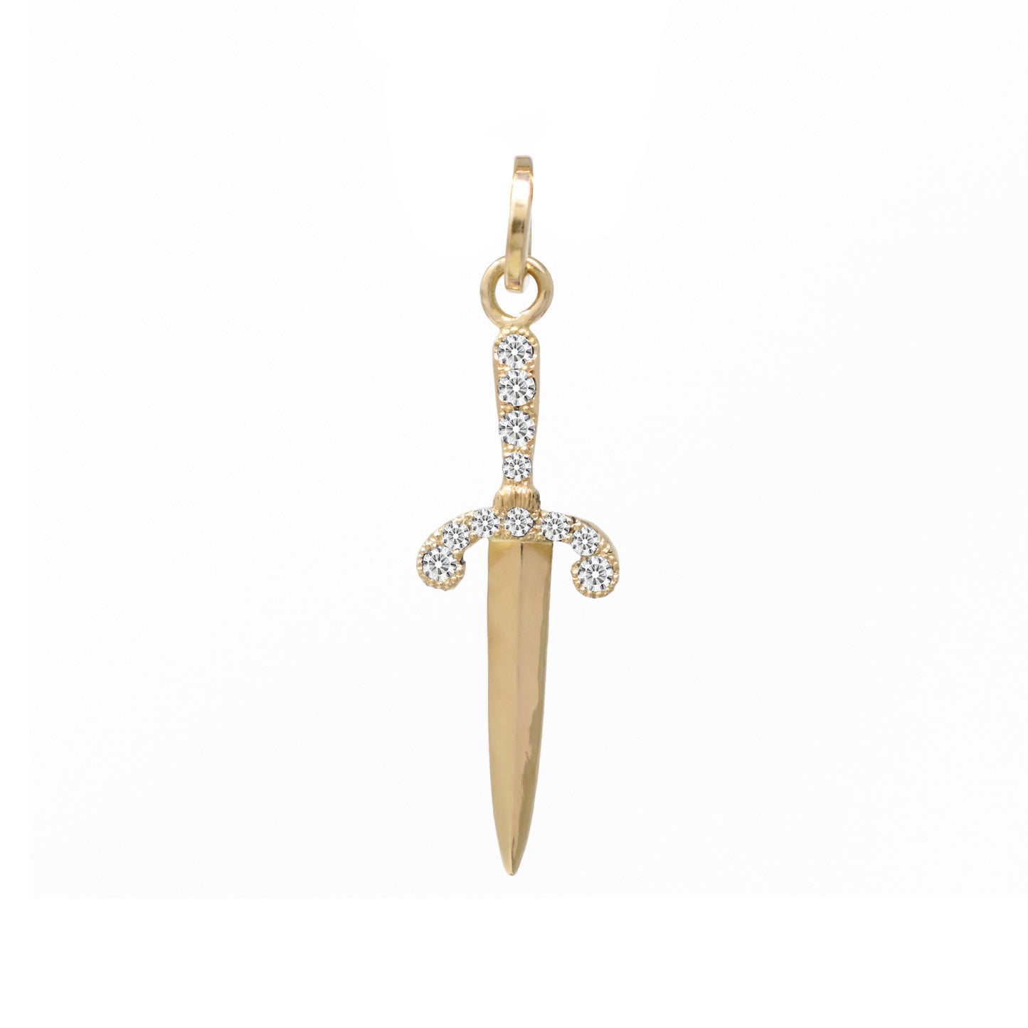 Pavé Parrying Dagger Pendant